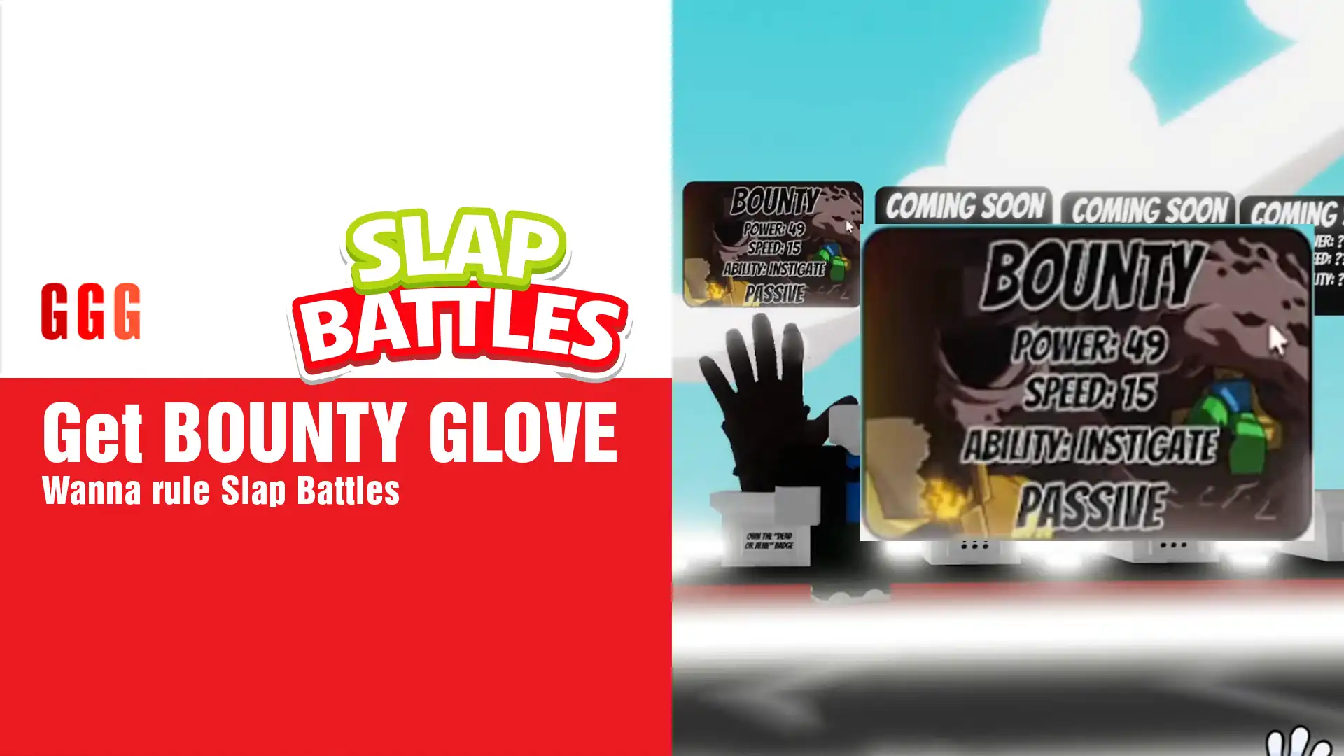 4 Get BOUNTY GLOVE In Slap Battles
