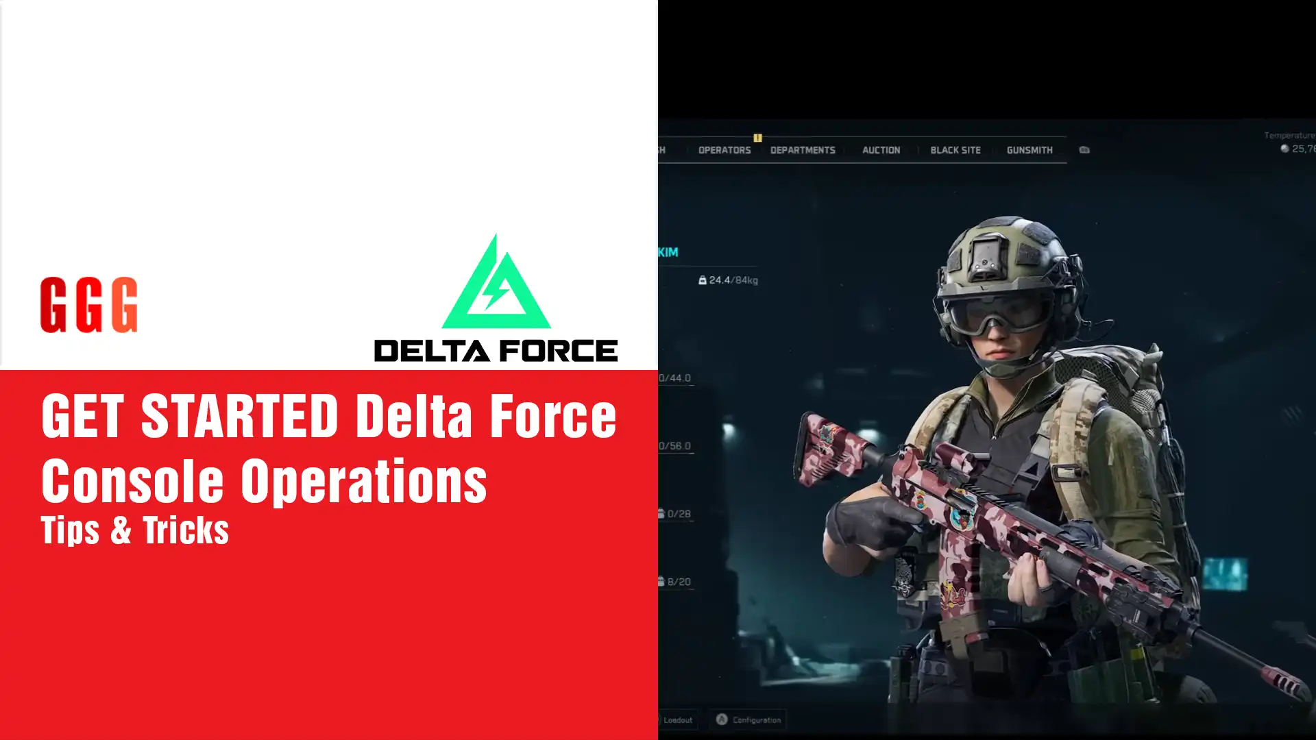 4 GET STARTED Delta Force Console Operations