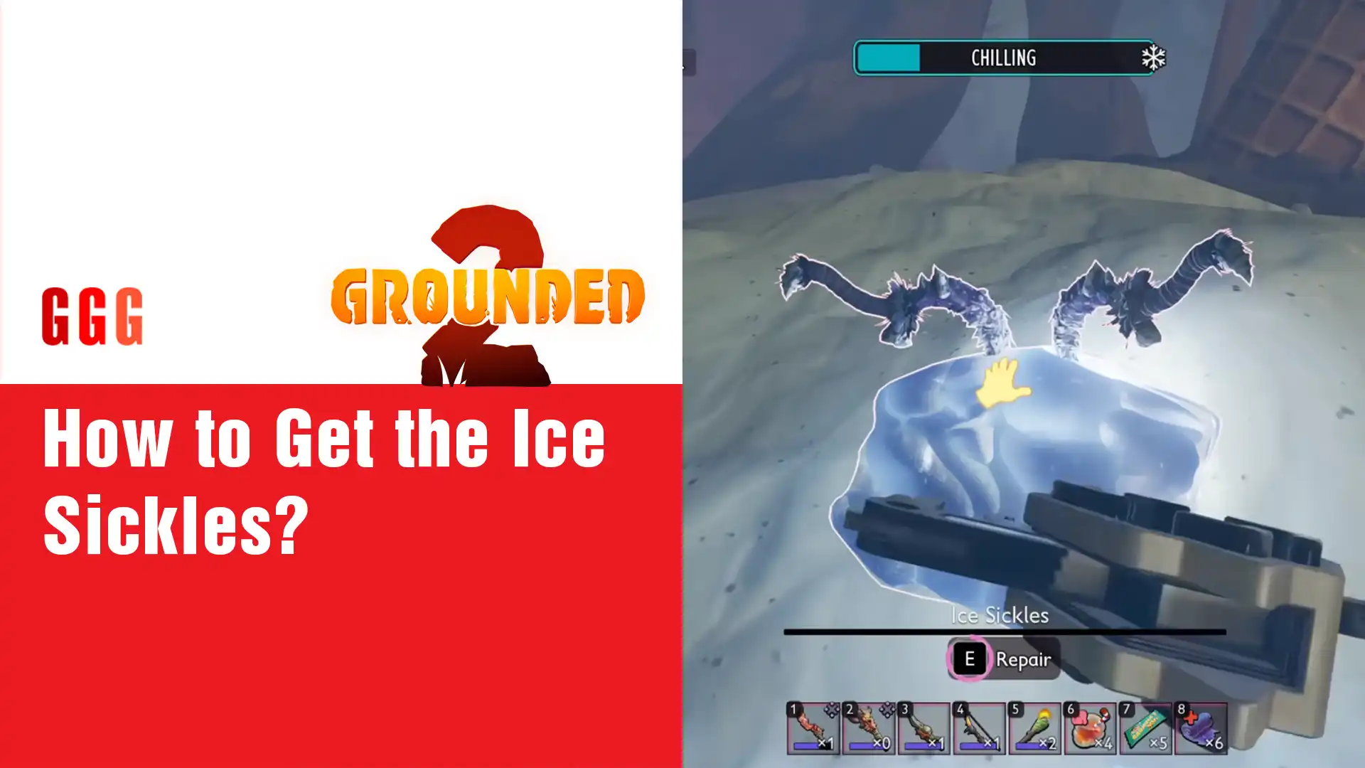 5 Get the Ice Sickles in Grounded 2