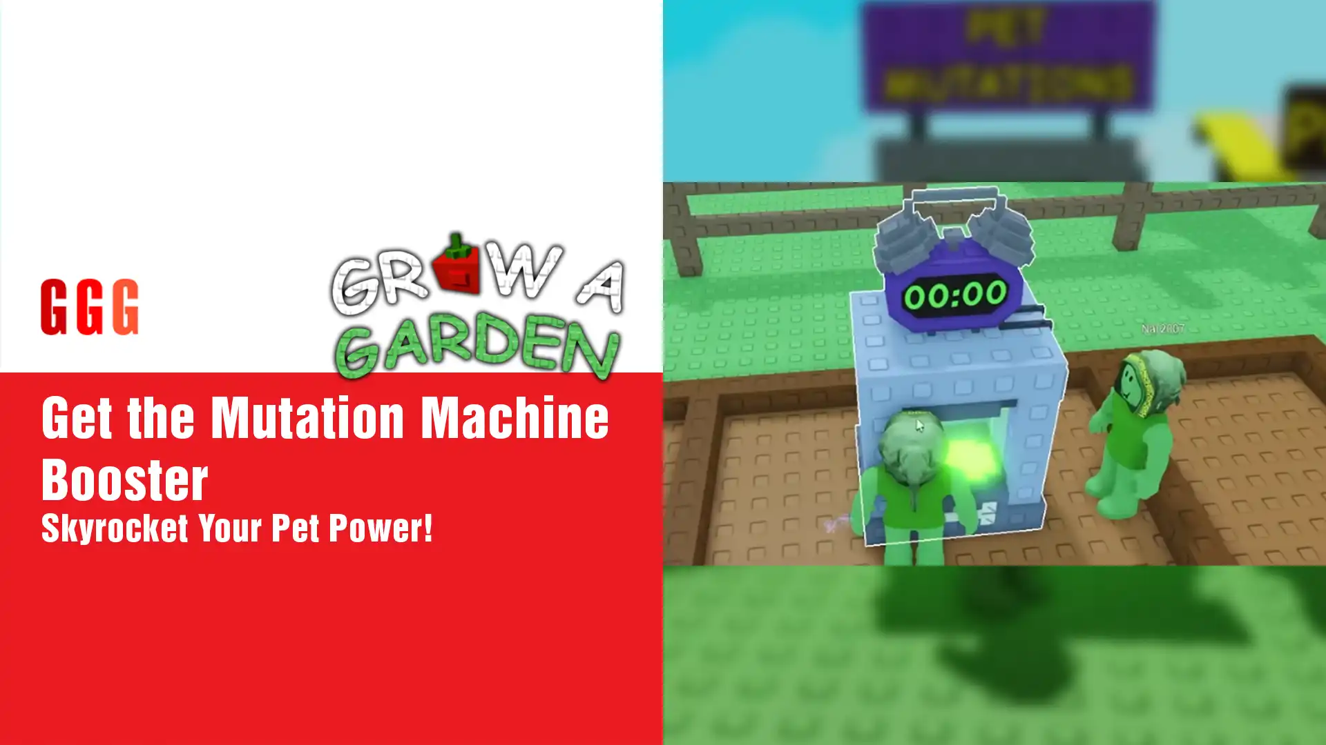 5 get the Mutation Machine Booster in Grow a Garden