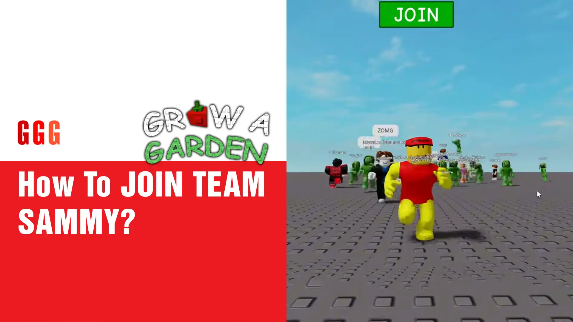 5 JOIN TEAM SAMMY In Grow A Garden