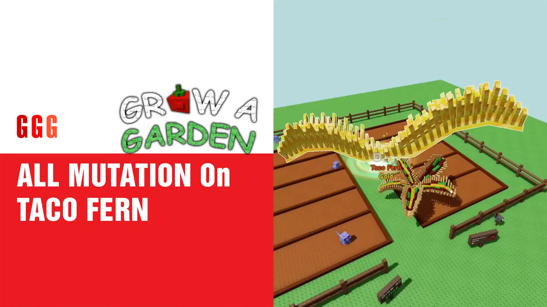 6 ALL MUTATION On TACO FERN In Grow a Garden