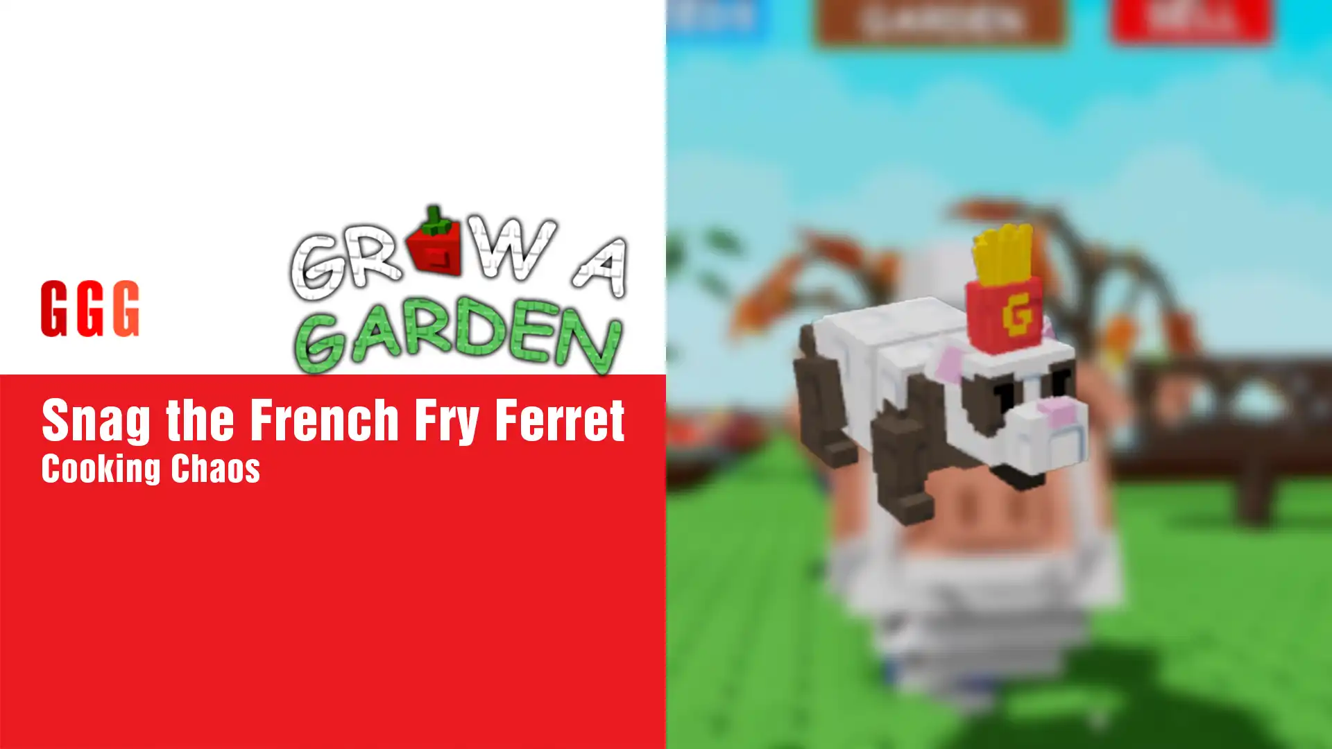 7 Grow A Garden FRENCH FRY FERRET pet