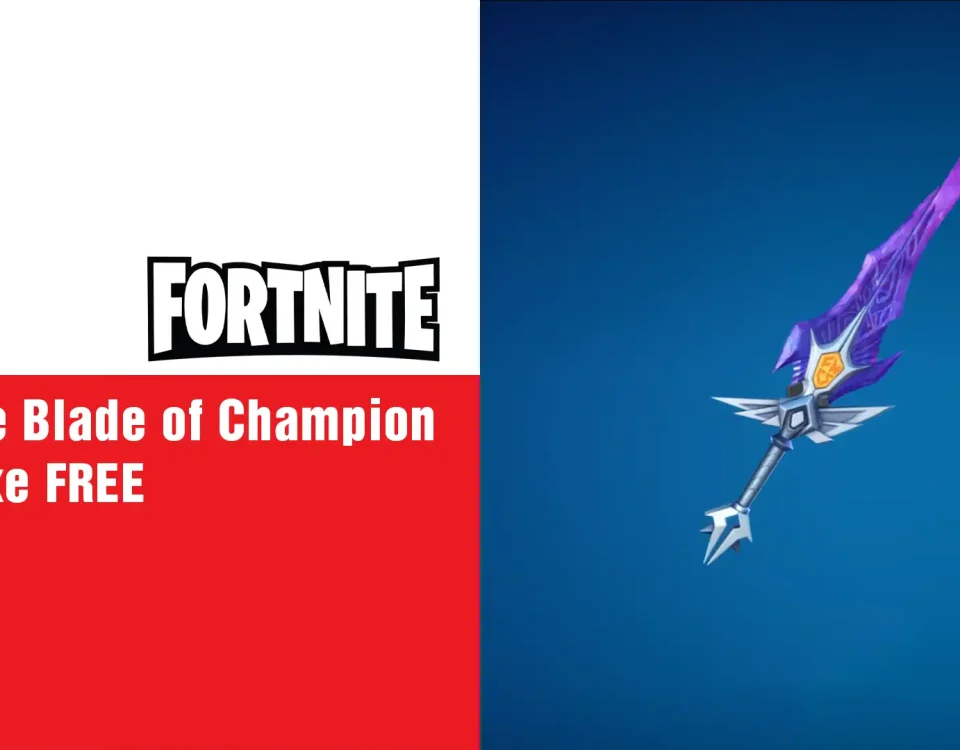 8 get the Blade of Champion Pickaxe FREE in Fortnite
