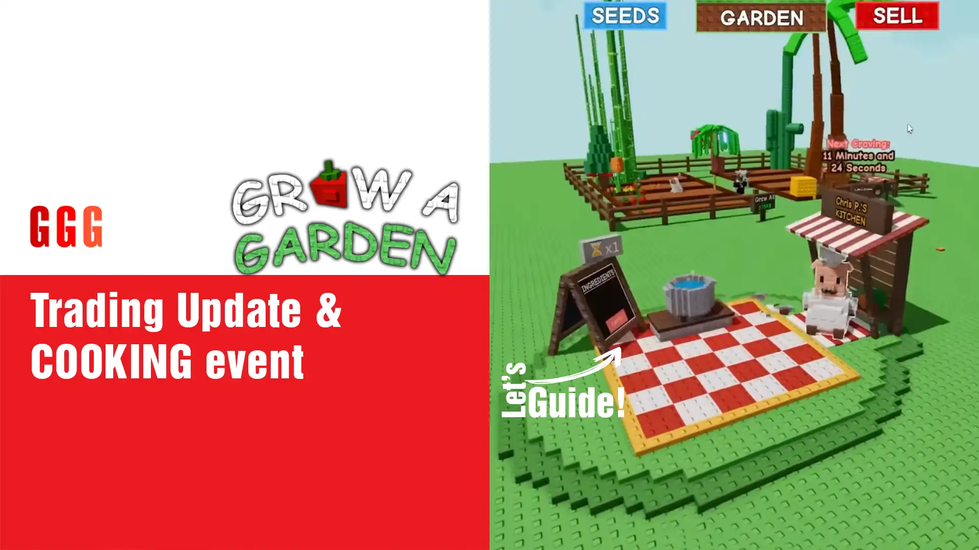 8 Grow a Garden Trading Update and COOKING event