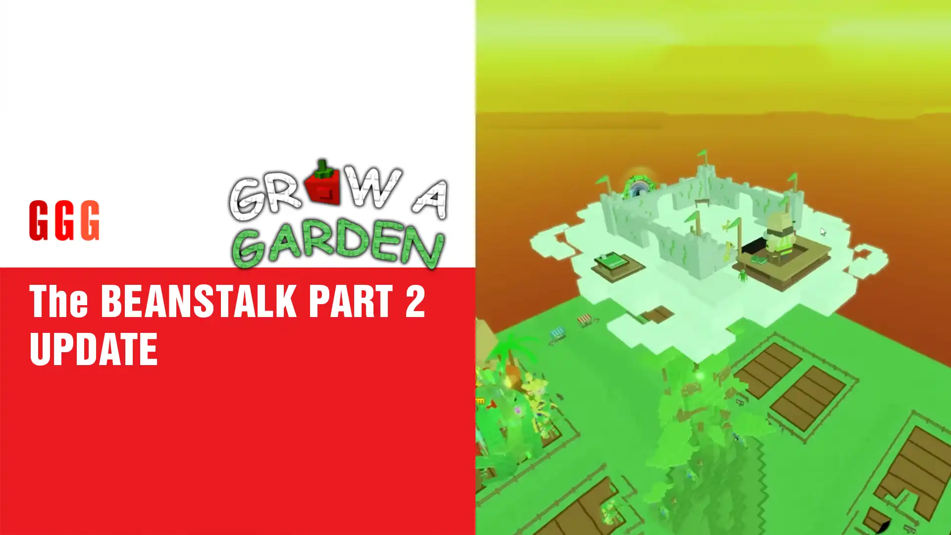 9 Grow A Garden The BEANSTALK PART 2 UPDATE