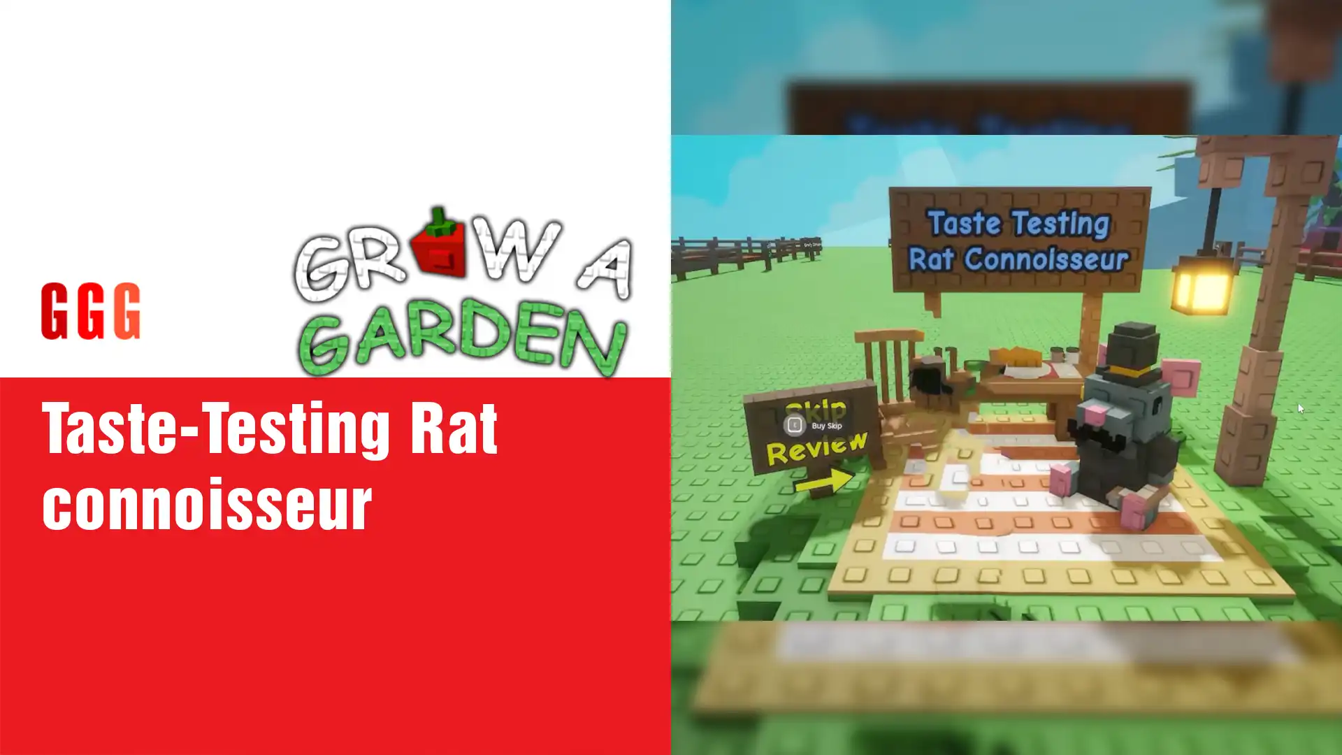 Taste-Testing Rat connoisseur Grow a Garden
