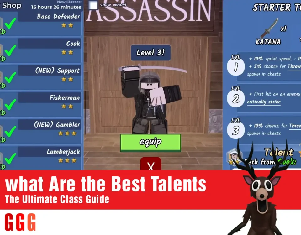 1 Best Talents in 99 Nights In The Forest