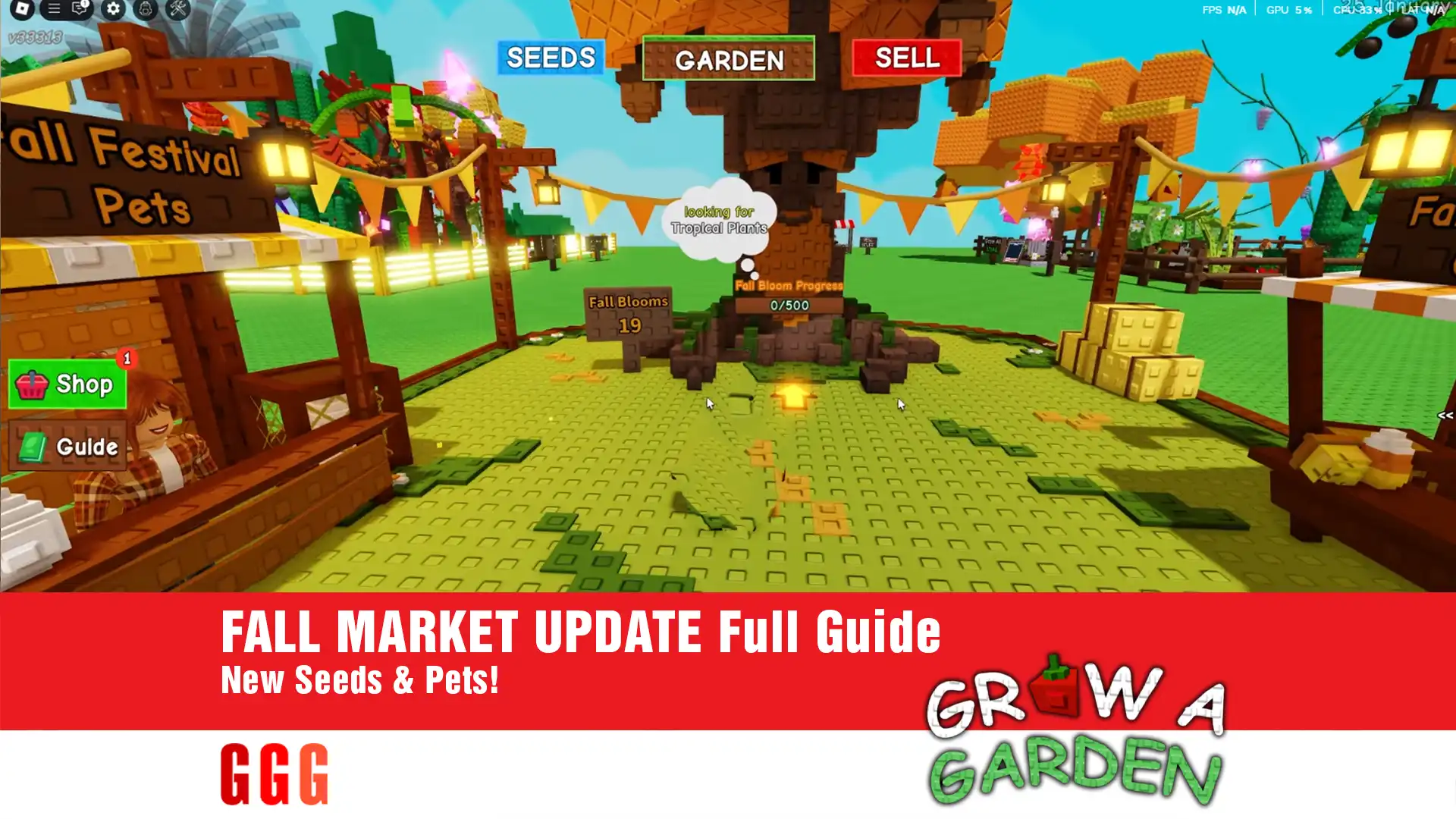 11 Grow A Garden FALL MARKET UPDATE full guide