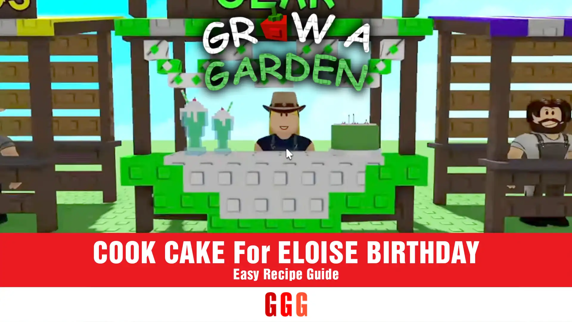 2 COOK CAKE For ELOISE BIRTHDAY in GROW A GARDEN