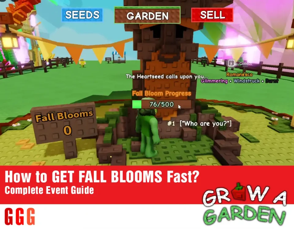 3 GET FALL BLOOMS In Grow A Garden