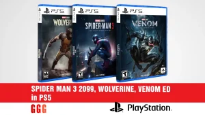 4 SPIDER MAN 3 2099, WOLVERINE, VENOM ED in PS5