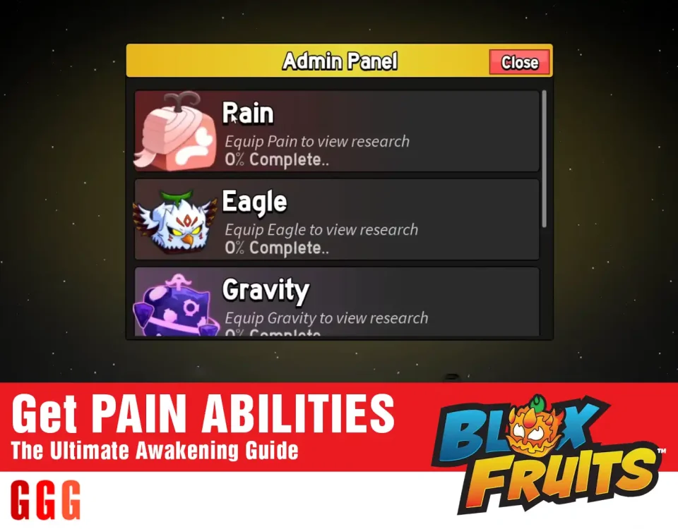 5 get PAIN ABILITIES in Blox Fruits