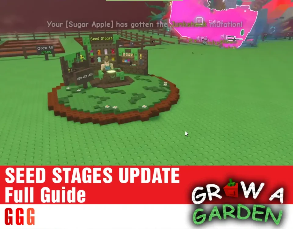 5 GROW A GARDEN SEED STAGES UPDATE Full Guide