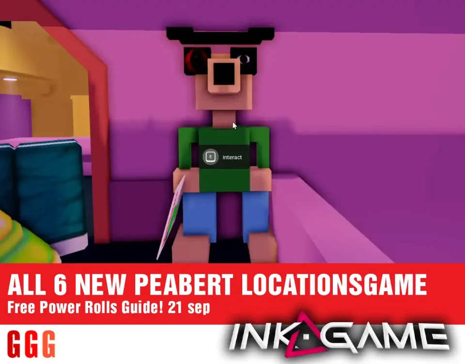 7 ALL NEW PEABERT LOCATIONS in INK GAME