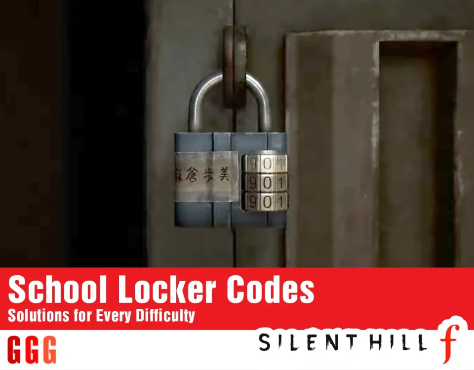 8 Silent Hill f school locker codes