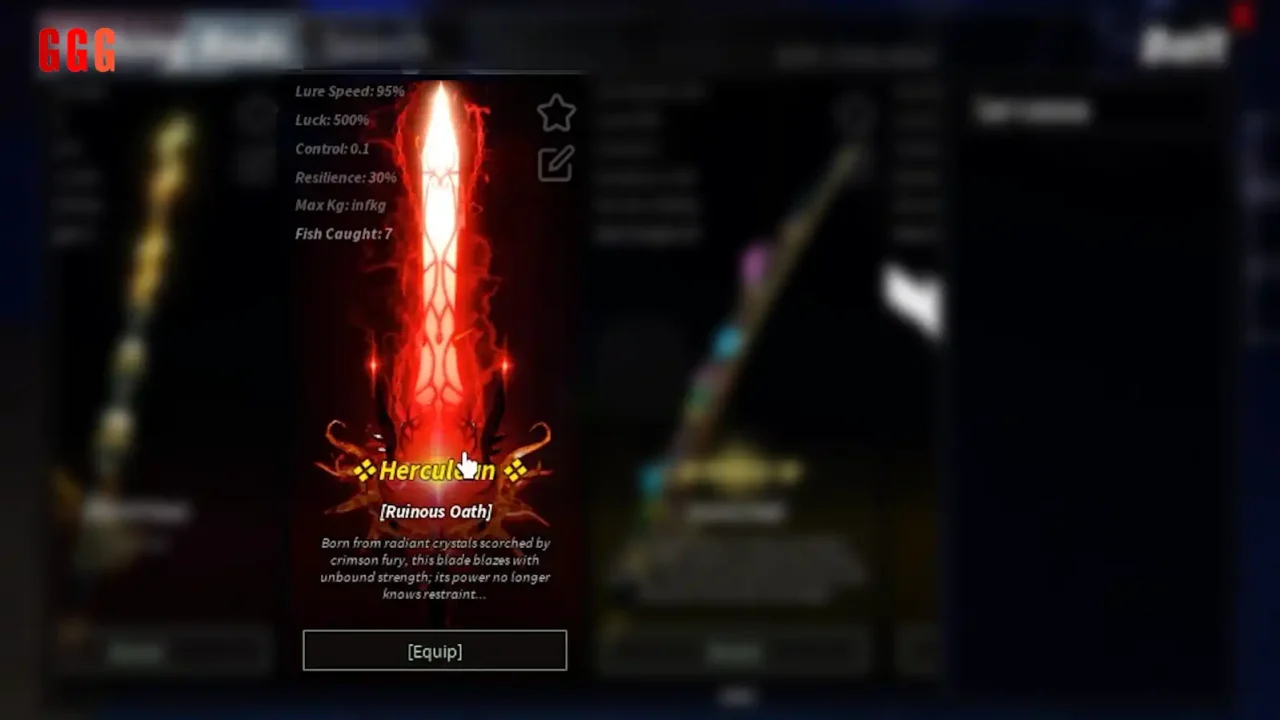 GET RUINOUS OATH ROD SHOWCASE in FISCH