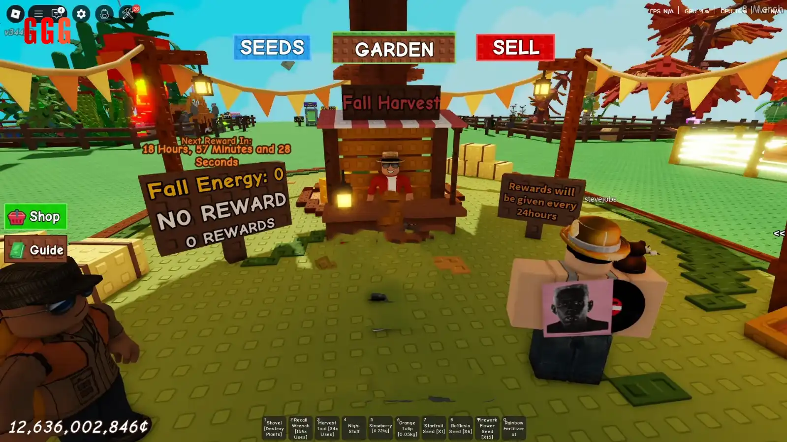 Grow A Garden FALL MARKET 2 UPDATE  Earn Fall Energy Quickly
