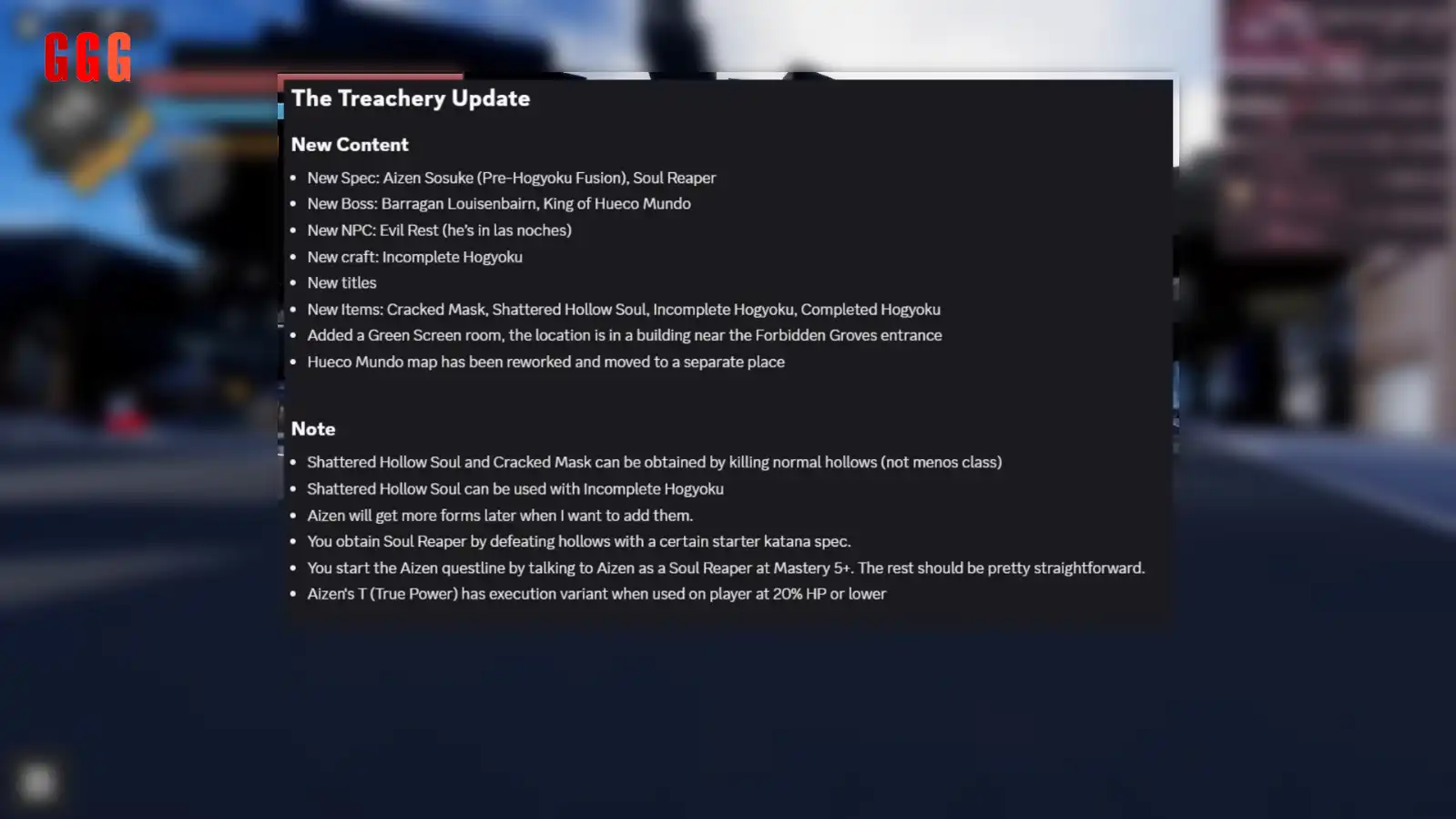 Sakura Stand The Treachery Update