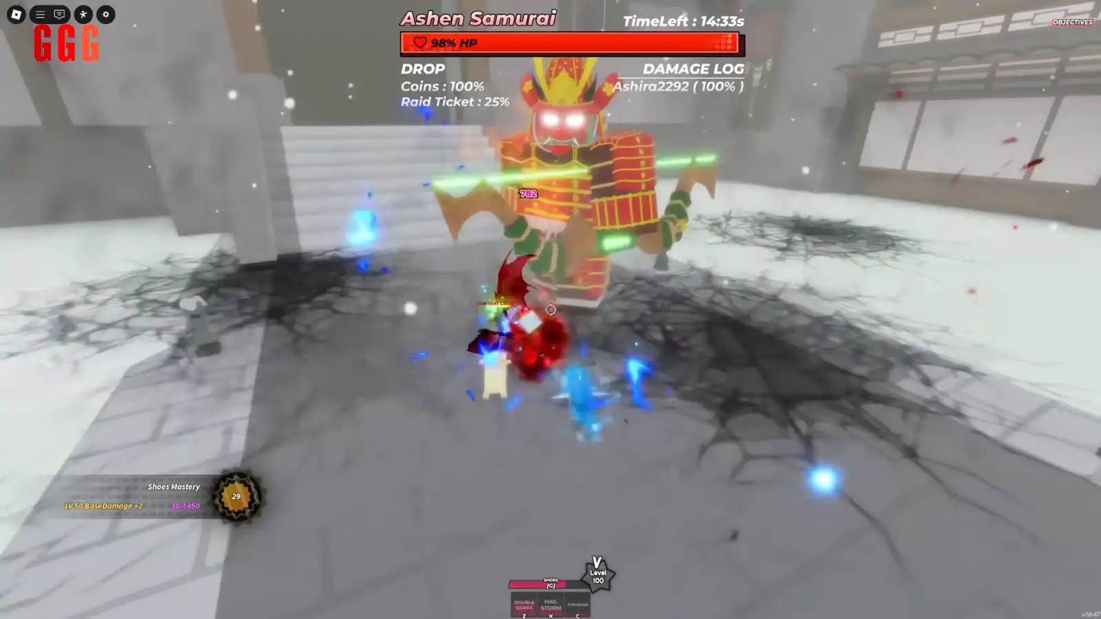 Samurai Raid in Hunty Zombies