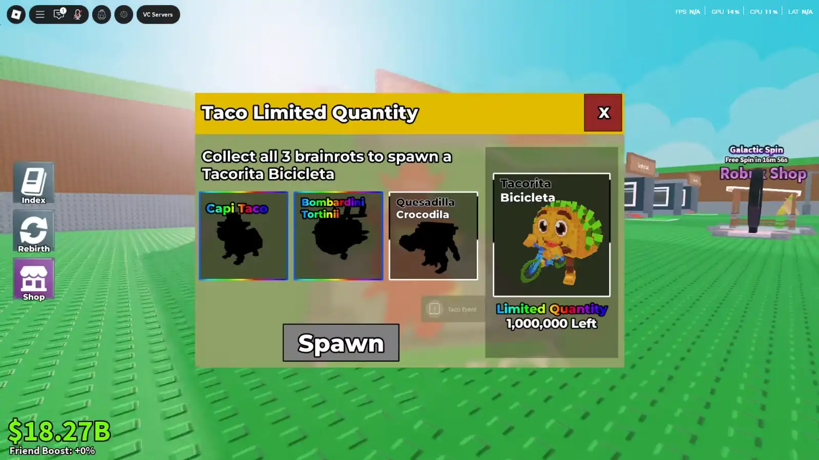 TACO TUESDAY in STEAL A BRAINROT