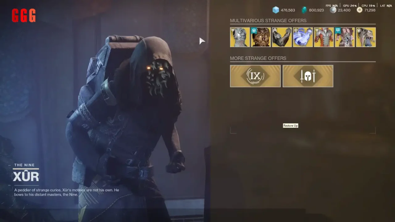 1 Destiny 2 Xur Review October 24, 25