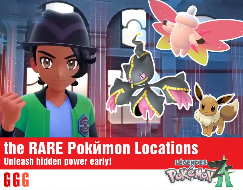 10 Pokémon Legends Z-A 10 RARE Pokémon