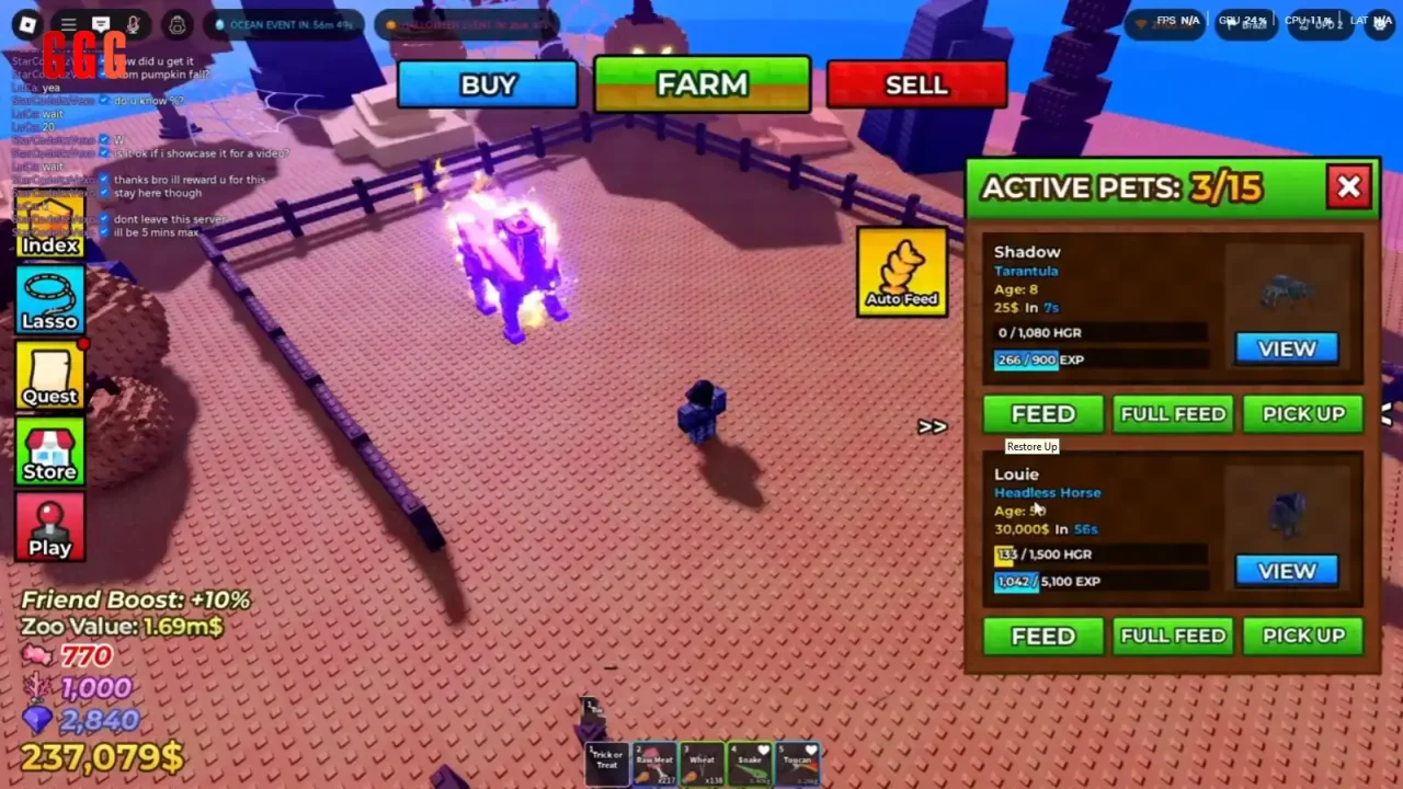 2 GET HEADLESS HORSE in Raise Animals