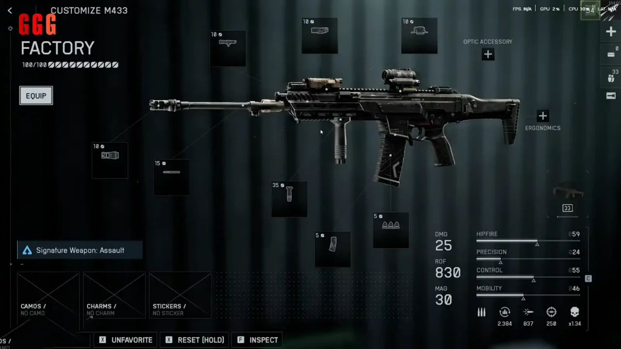 2 M433 BEST Gun Loadout in Battlefield 6