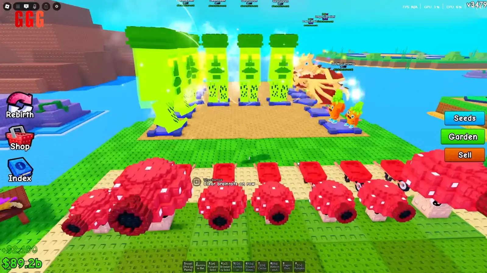 2 max damage in Plants Vs Brainrots
