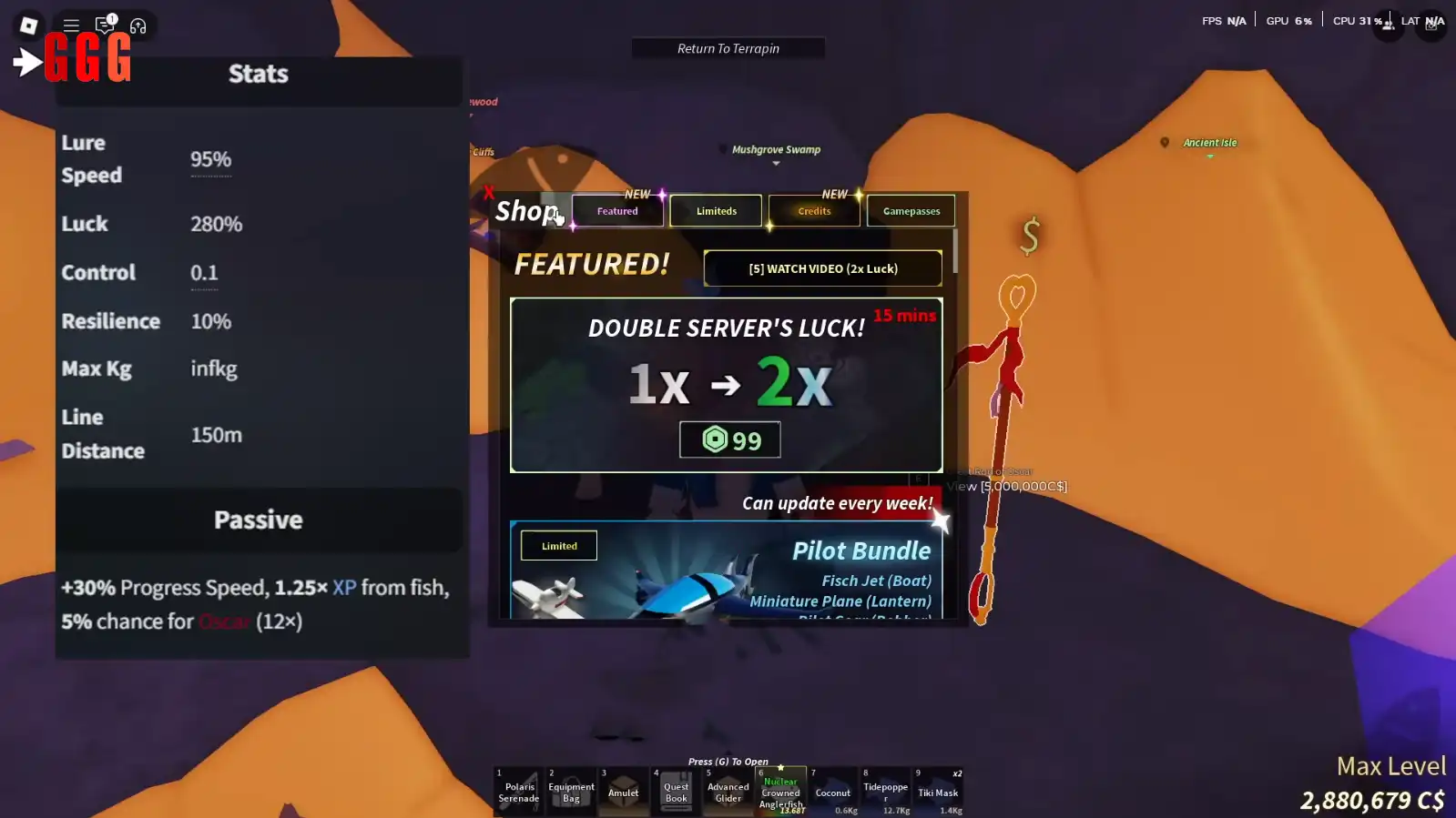 3 GET ASTRALHOOK ROD in Fisch