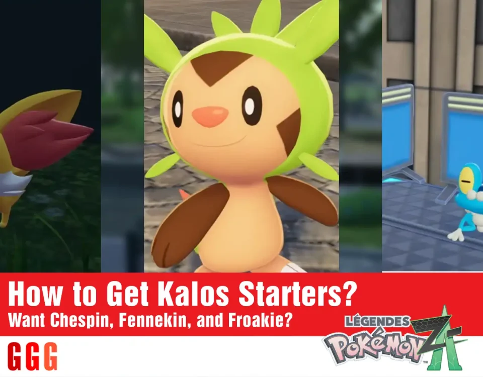 3 Get Kalos Starters in Pokémon Legends Z-A Chespin
