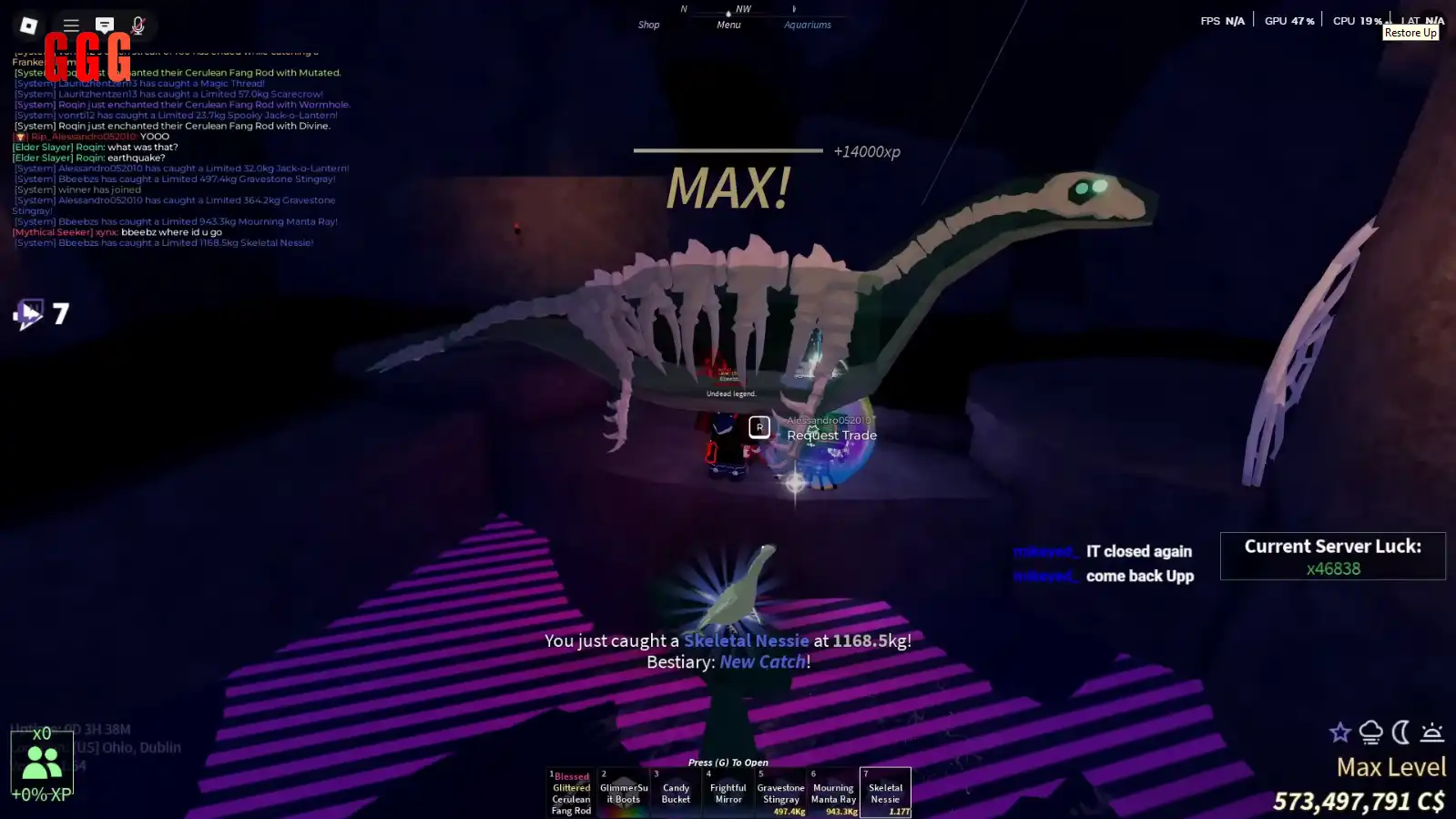 3 GET SKELETAL NESSIE in fisch