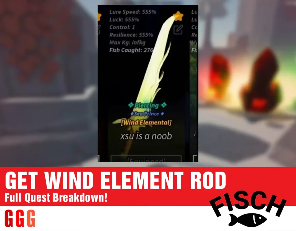 3 GET WIND ELEMENT ROD in Fisch