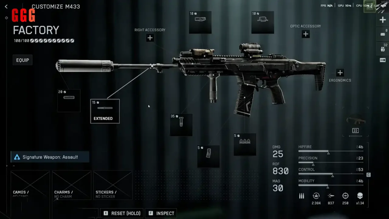3 M433 BEST Gun Loadout in Battlefield 6