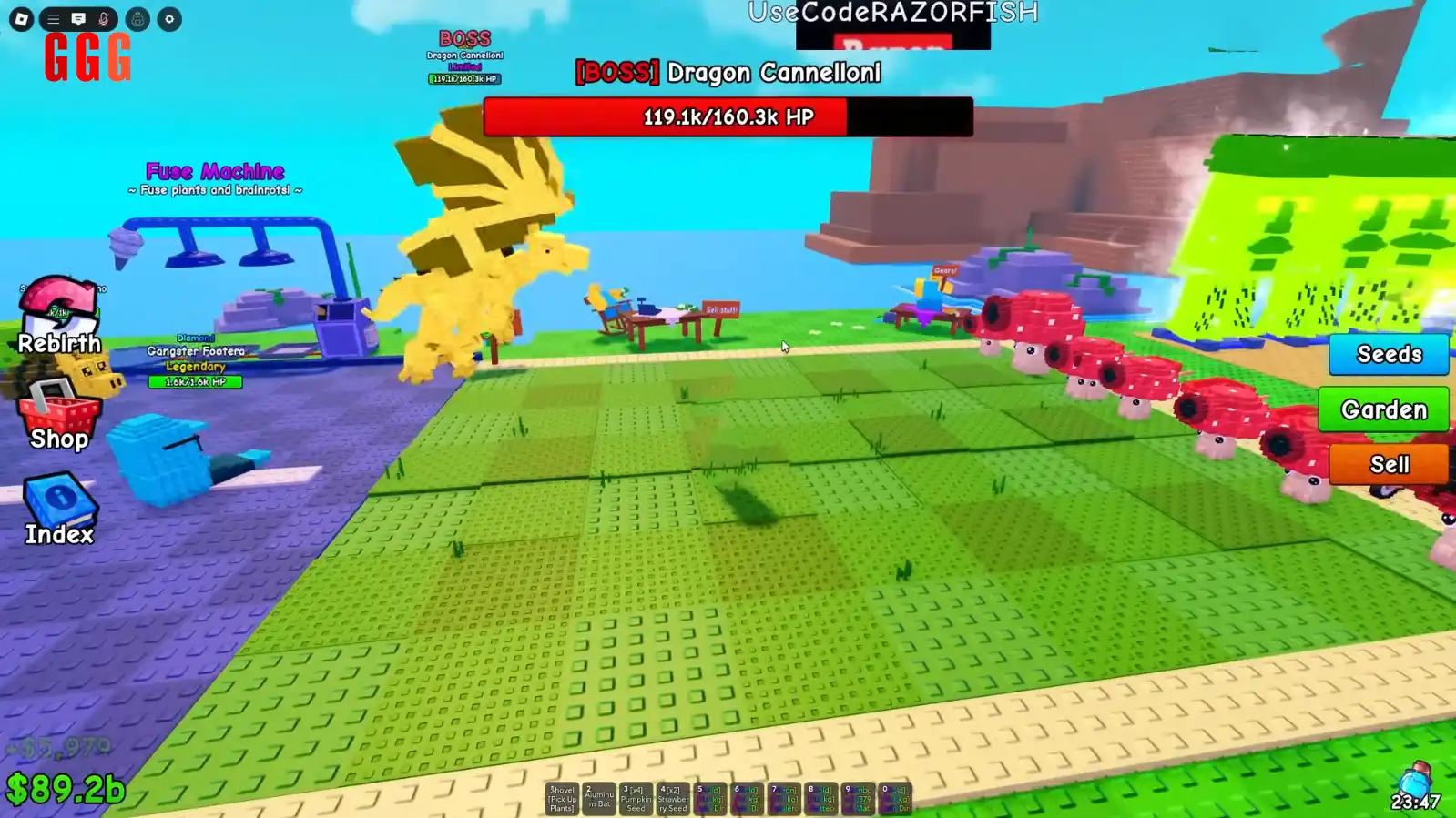 3 max damage in Plants Vs Brainrots