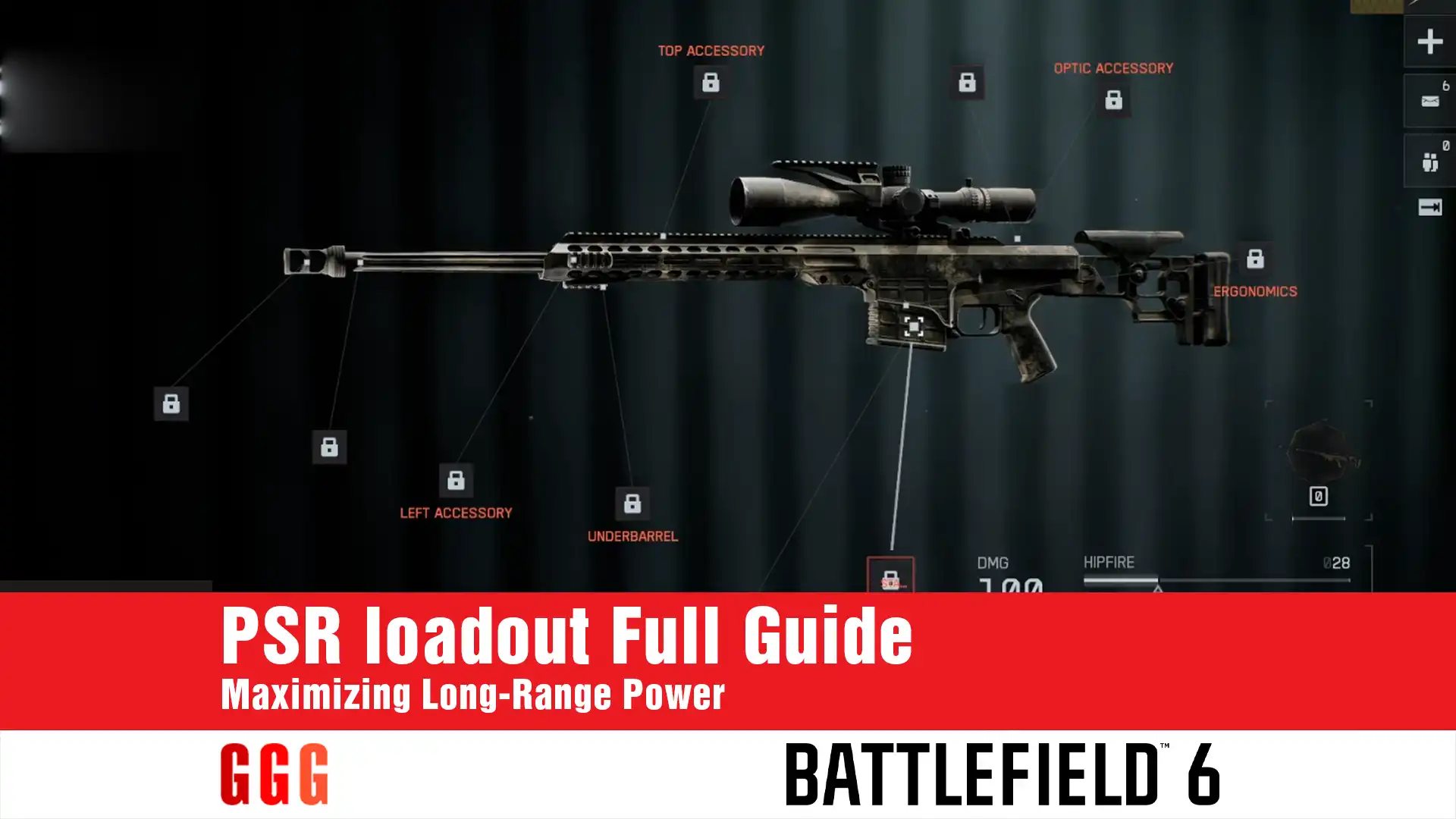 3 PSR loadout in Battlefield 6