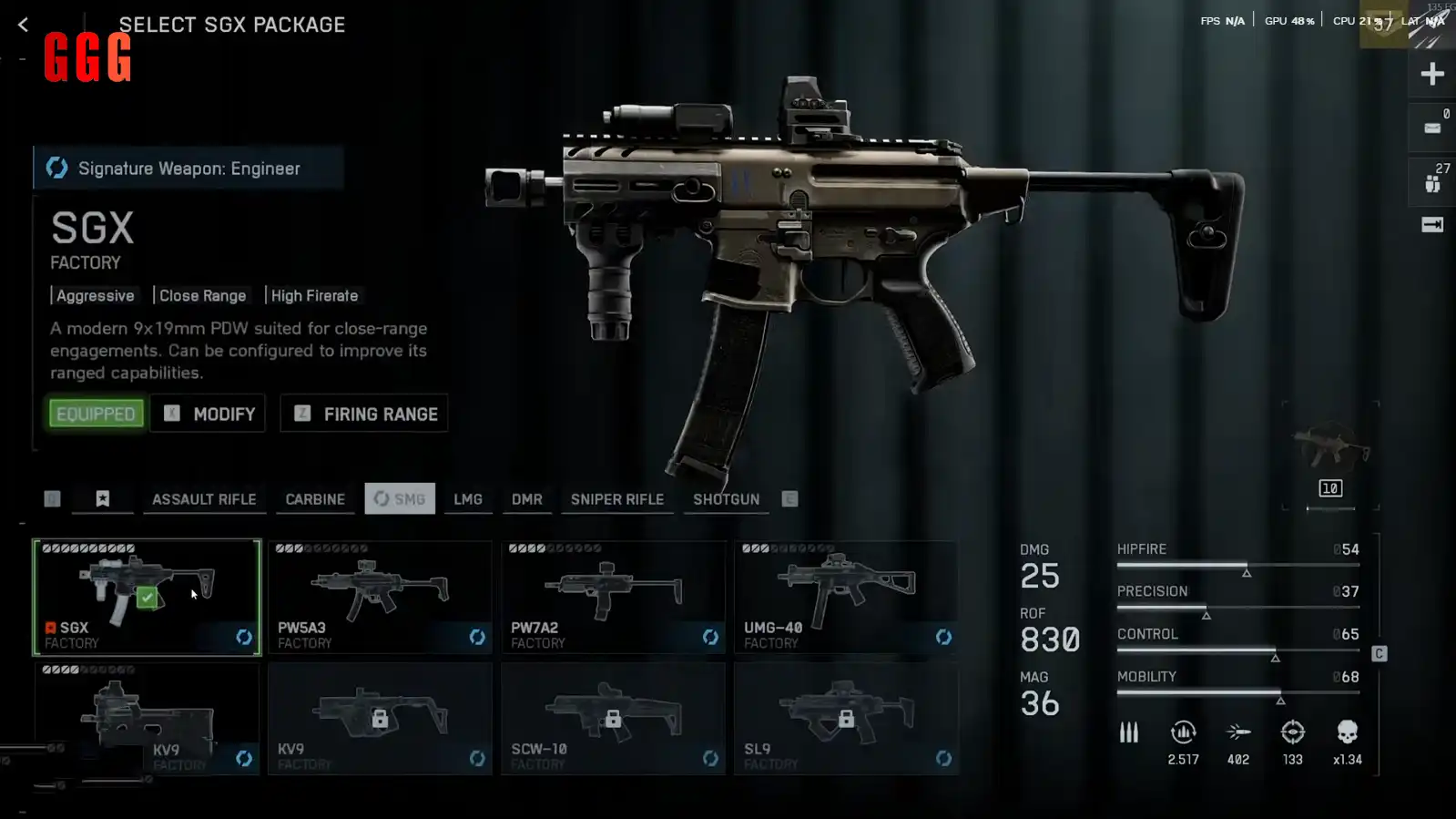 3 SGX Starter Guns of Battlefield 6