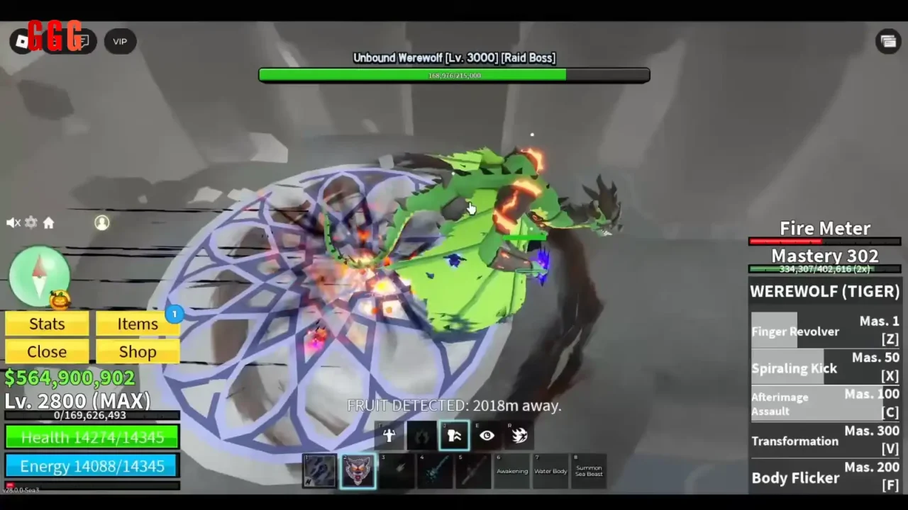 4 GET WEREWOLF in Blox Fruits