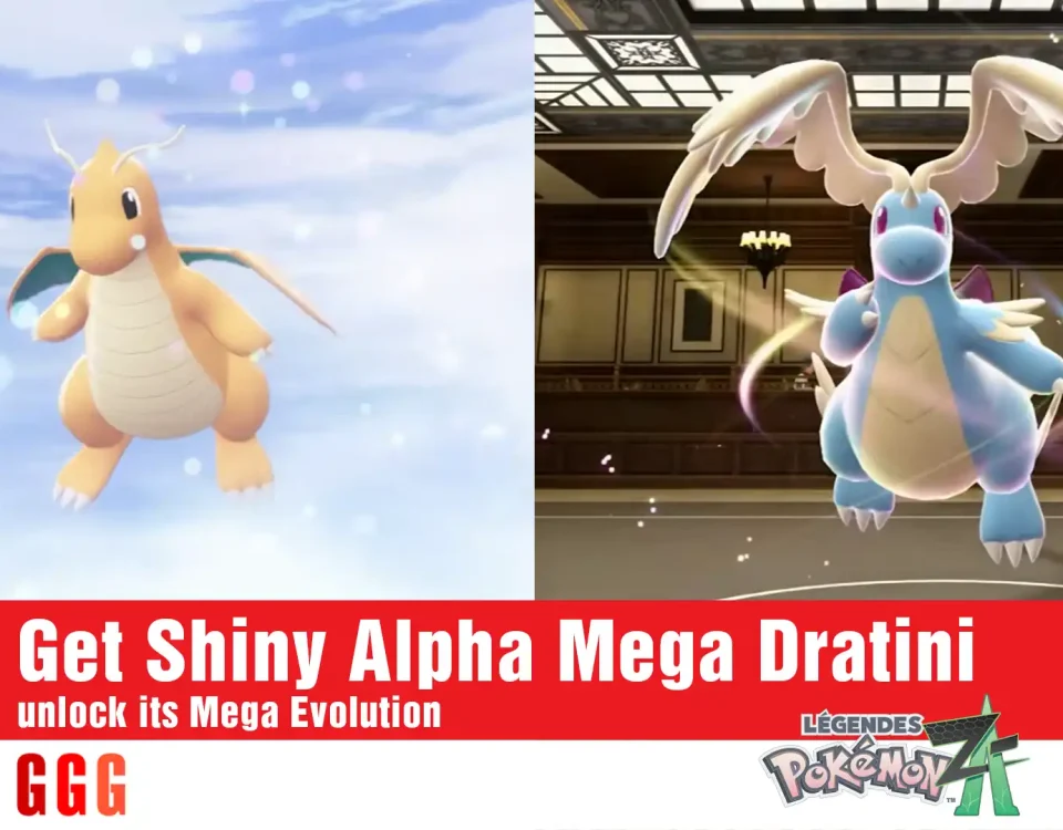 6 Get Shiny Alpha Mega Dratini in Pokemon Legends Z-A