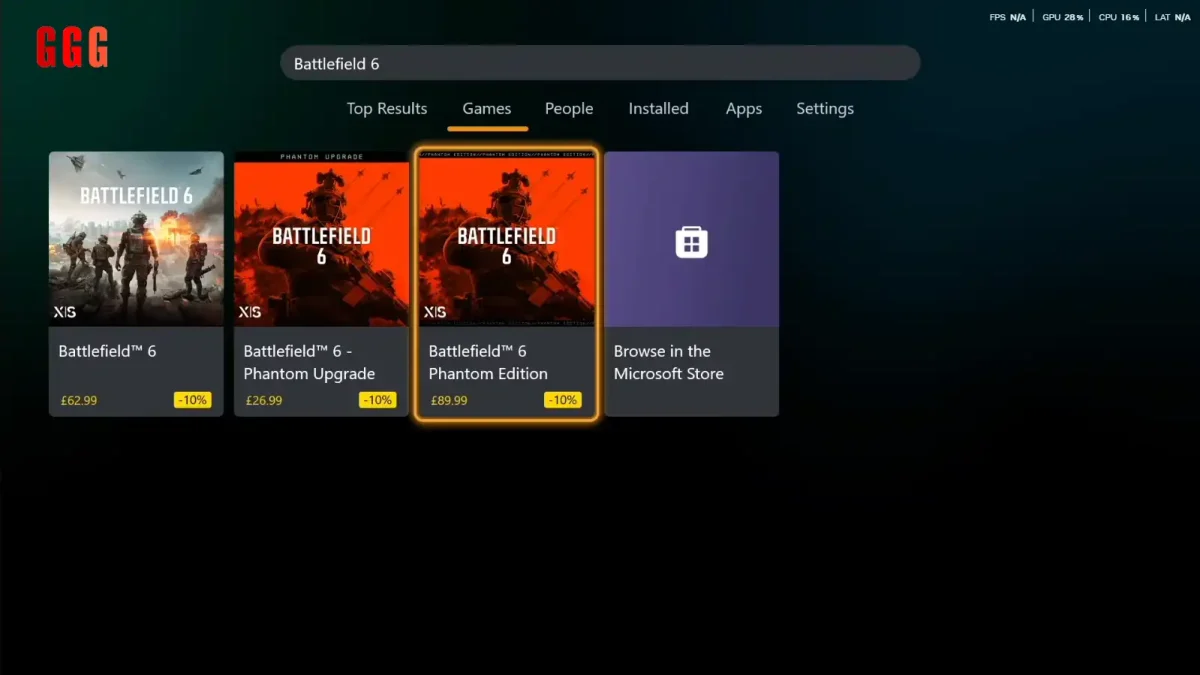 Battlefield 6 on Xbox Game Pass Ultimate