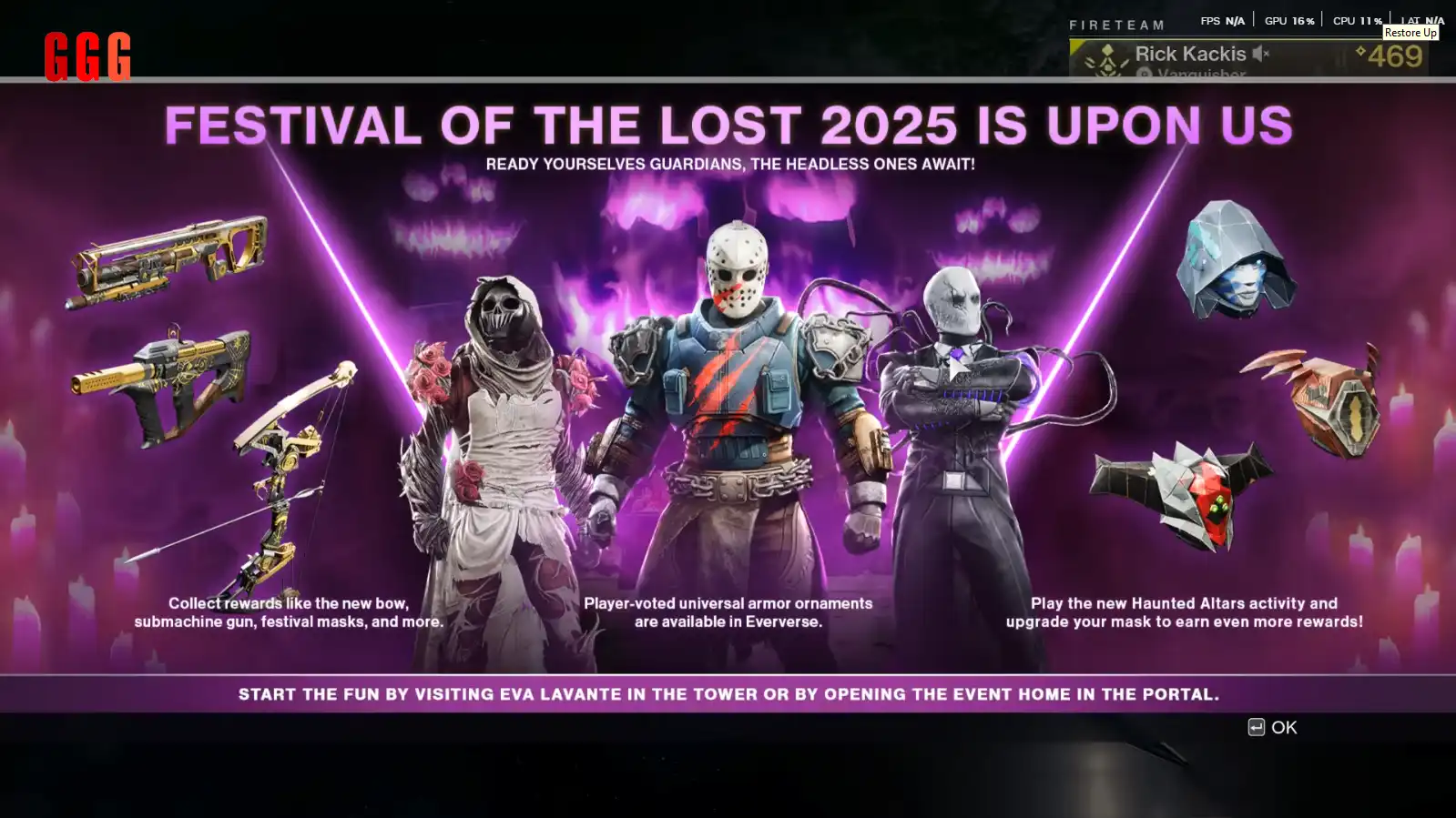 Destiny 2 Festival of the Lost 2025