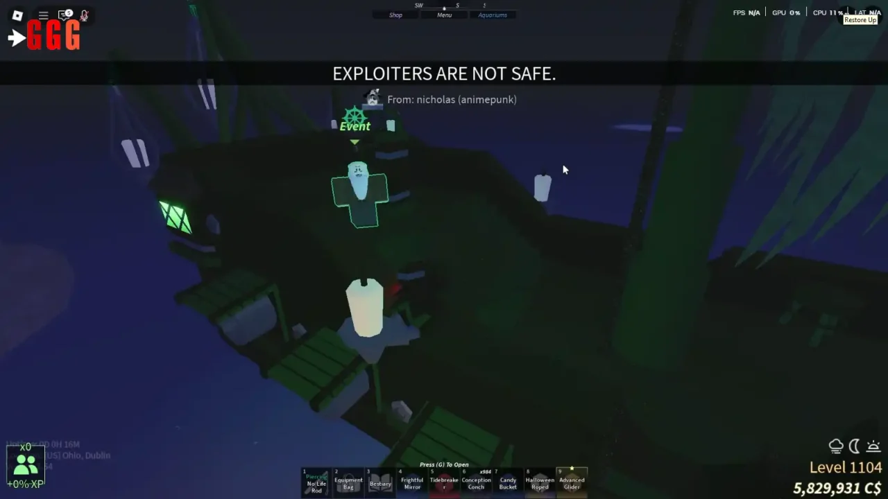 FISCH FRIGHT 2 UPDATE in fisch