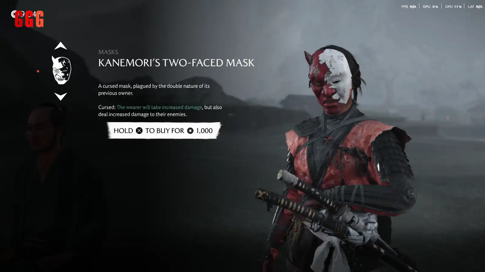 get Kanemori's Tow Face Mask in Ghost of Yotei