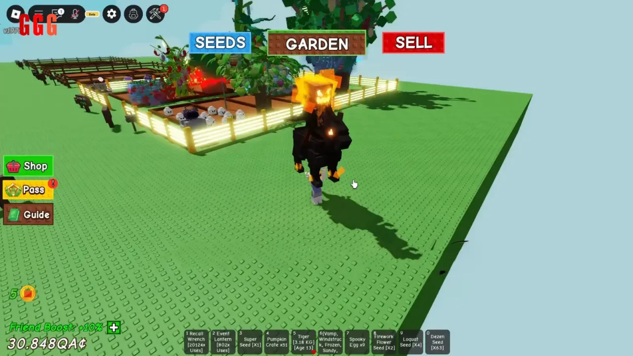 Headless Horseman in Grow a Garden