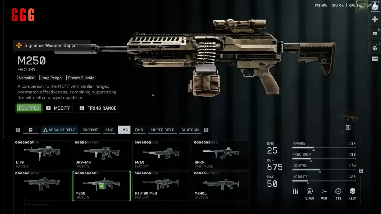 Top 10 Guns in Battlefield 6 M-250