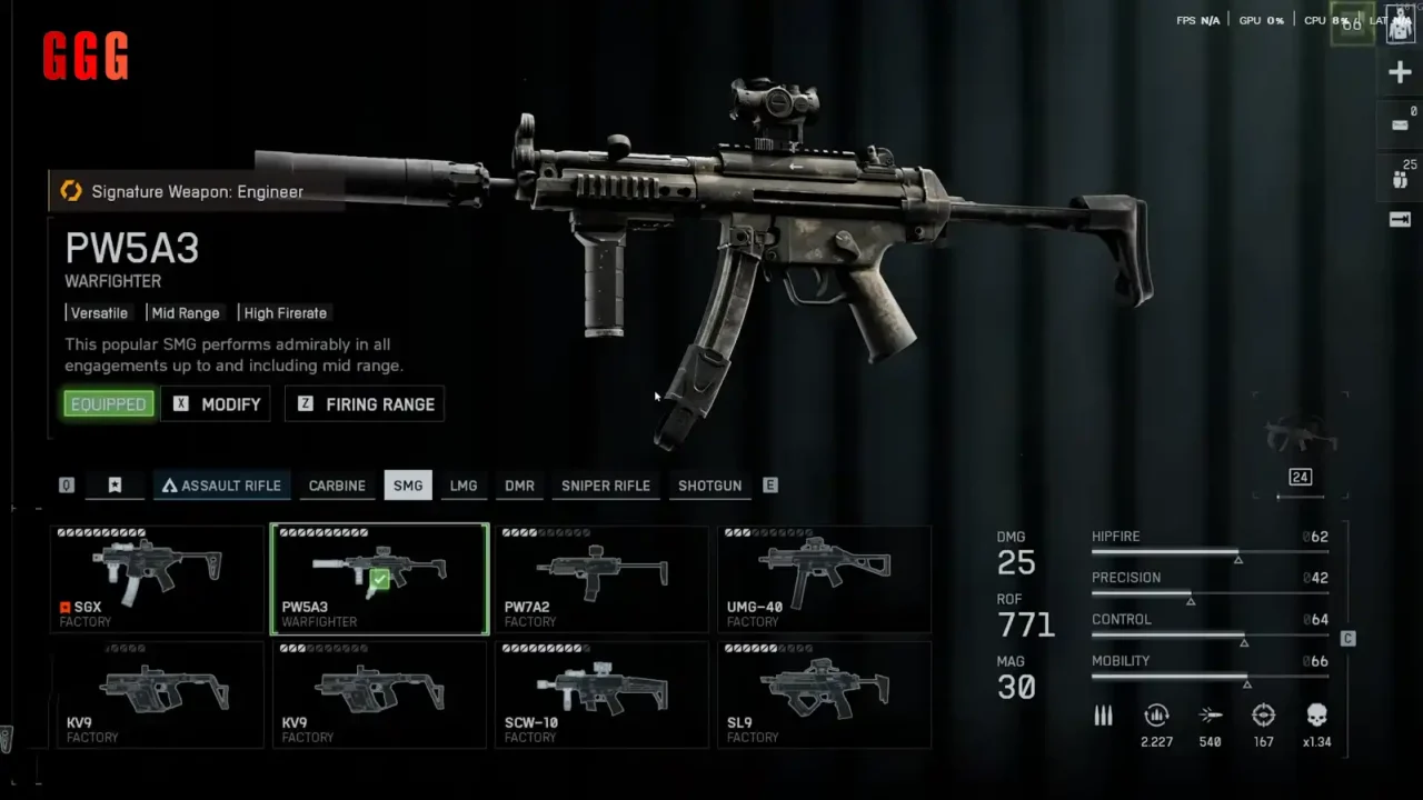 Top 10 Guns in Battlefield 6 PW-5A3