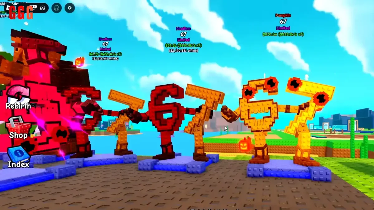 1 get 67 in Plants Vs Brainrots