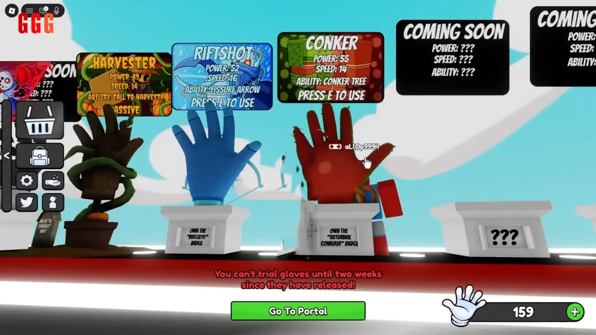 1 GET CONKER GLOVE in SLAP BATTLES