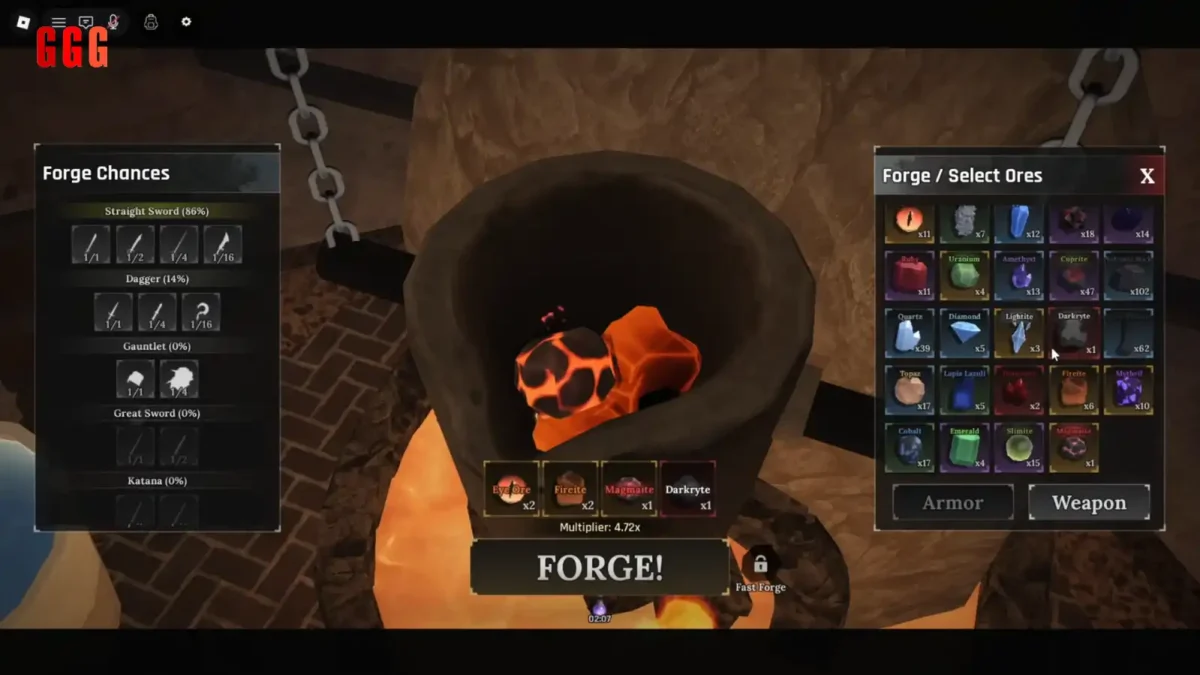 3 Make THE BEST KATANA In The FORGE Roblox